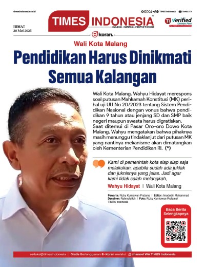 Edisi Jumat, 30 Mei 2025: E-Koran, Bacaan Positif Masyarakat 5.0