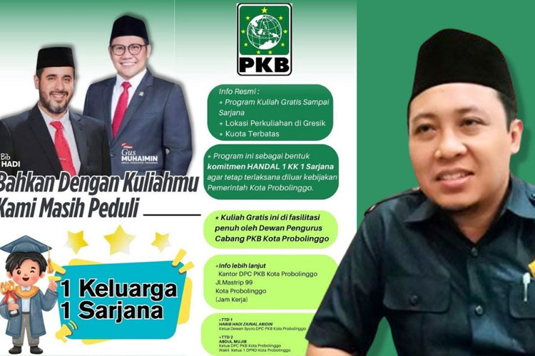 Tak Menang Pilkada 2024, PKB Kota Probolinggo Tetap Tunaikan Janji Kuliah Gratis