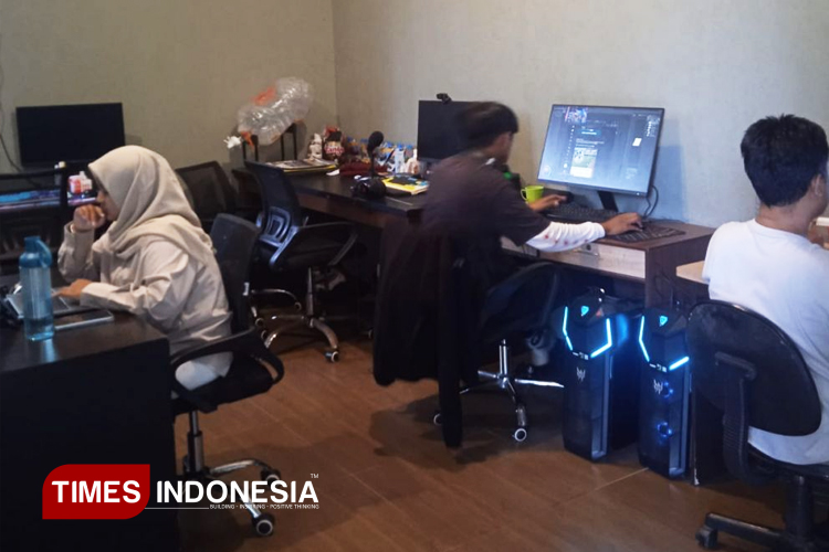 Pelajar dan Mahasiswa saat Magang disetiap studio KEK Singhasari. (FOTO: Orik/Roleplay Studio/AJP TIMES Indonesia)