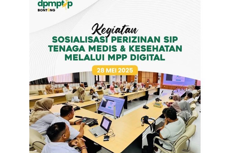 Permudah Pengurusan SIP, DPMPTSP Bontang Sosialisasikan MPP Digital Bagi Tenaga Medis