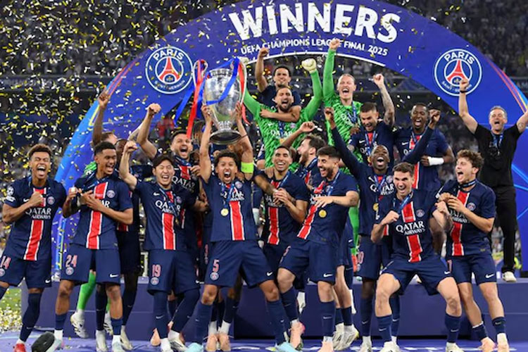 PSG Raih Gelar Liga Champions Pertama dengan Kemenangan Telak 5-0 atas Inter Milan