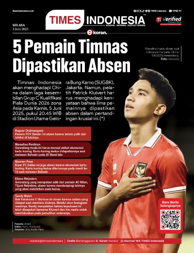 Edisi Selasa, 3 Juni 2025: E-Koran, Bacaan Positif Masyarakat 5.0