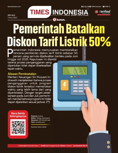 Edisi Selasa, 3 Juni 2025: E-Koran, Bacaan Positif Masyarakat 5.0