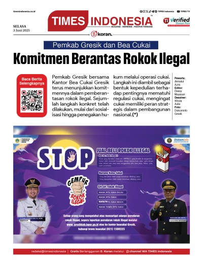 Edisi Selasa, 3 Juni 2025: E-Koran, Bacaan Positif Masyarakat 5.0