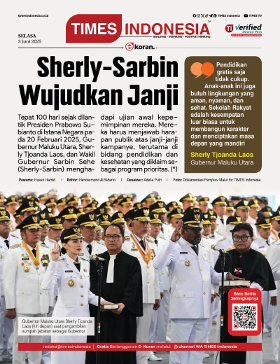 Edisi Selasa, 3 Juni 2025: E-Koran, Bacaan Positif Masyarakat 5.0