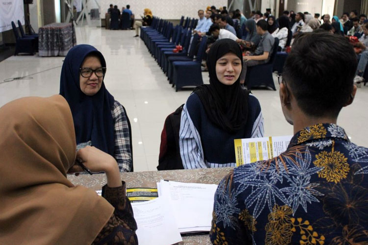 Universitas Widya Gama Malang (UWG) saat Jaring Calon Mahasiswa Baru