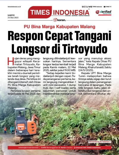 Edisi Rabu, 4 Juni 2025: E-Koran, Bacaan Positif Masyarakat 5.0