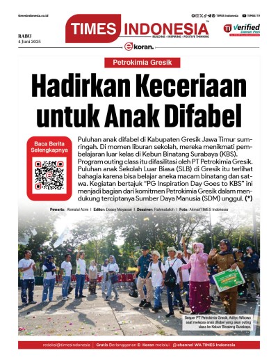 Edisi Rabu, 4 Juni 2025: E-Koran, Bacaan Positif Masyarakat 5.0
