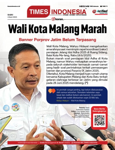 Edisi Rabu, 4 Juni 2025: E-Koran, Bacaan Positif Masyarakat 5.0