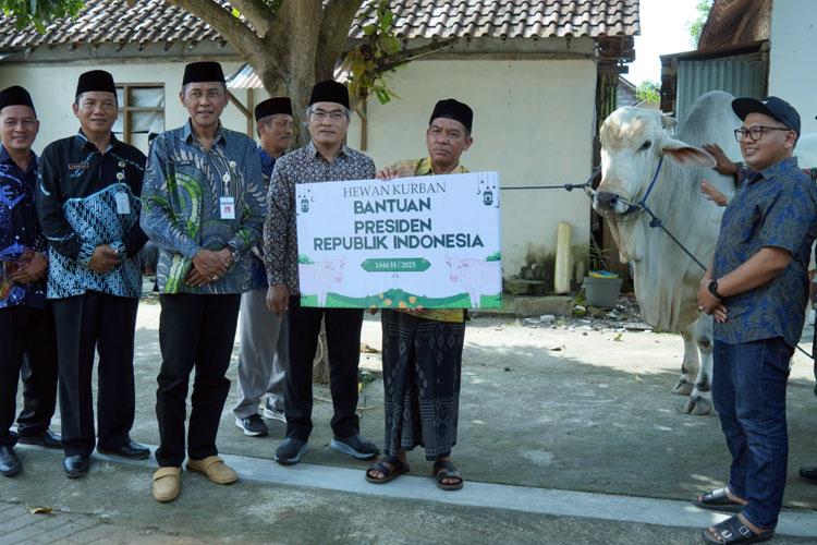 Bupati Bantul Serahkan Hewan Kurban Presiden di Masjid Wilayah Piyungan dan Pleret