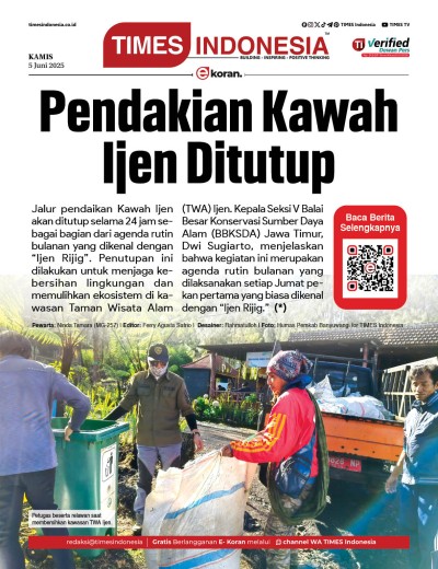 Edisi Kamis, 5 Junii 2025: E-Koran, Bacaan Positif Masyarakat 5.0