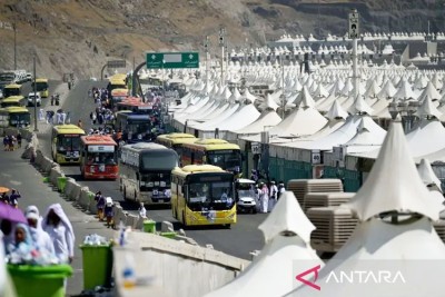 Seluruh Jemaah Haji Indonesia Telah Tinggalkan Muzdalifah