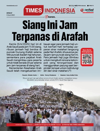 Edisi Jumat, 6 Juni 2025: E-Koran, Bacaan Positif Masyarakat 5.0