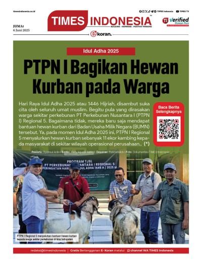 Edisi Jumat, 6 Juni 2025: E-Koran, Bacaan Positif Masyarakat 5.0