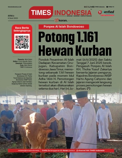 Edisi Jumat, 6 Juni 2025: E-Koran, Bacaan Positif Masyarakat 5.0
