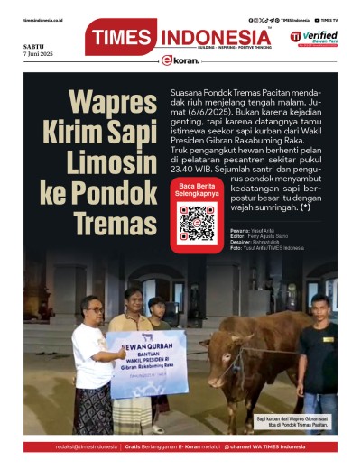 Edisi Sabtu, 7 Juni 2025: E-Koran, Bacaan Positif Masyarakat 5.0