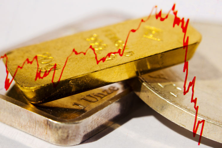 Ilustrasi - Harga emas turun. (FOTO: Shutterstock)