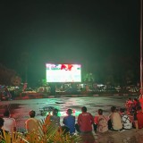 Videotron Perdana Difungsikan, DPMPTSP Bontang Fasilitasi Nobar Timnas Indonesia vs China