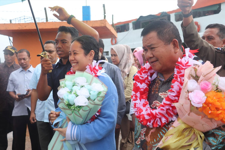 Tiba di Taliabu, Ini Pesan Perdana Sashabila Mus kepada Seluruh Masyarakat