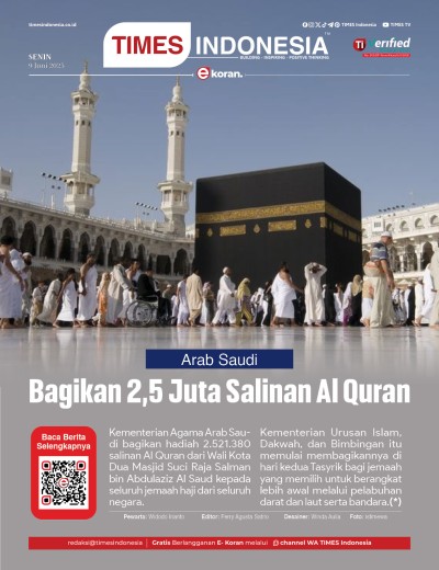 Edisi Senin, 9 Juni 2025: E-Koran, Bacaan Positif Masyarakat 5.0