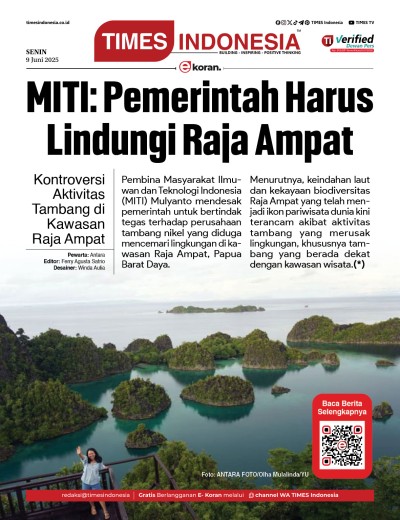 Edisi Senin, 9 Juni 2025: E-Koran, Bacaan Positif Masyarakat 5.0