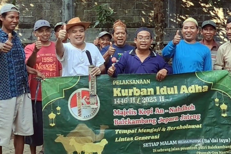 Kurban dari Luar Daerah, Disalurkan untuk Warga Jepara lewat Majelis Kopi An-Nahdloh