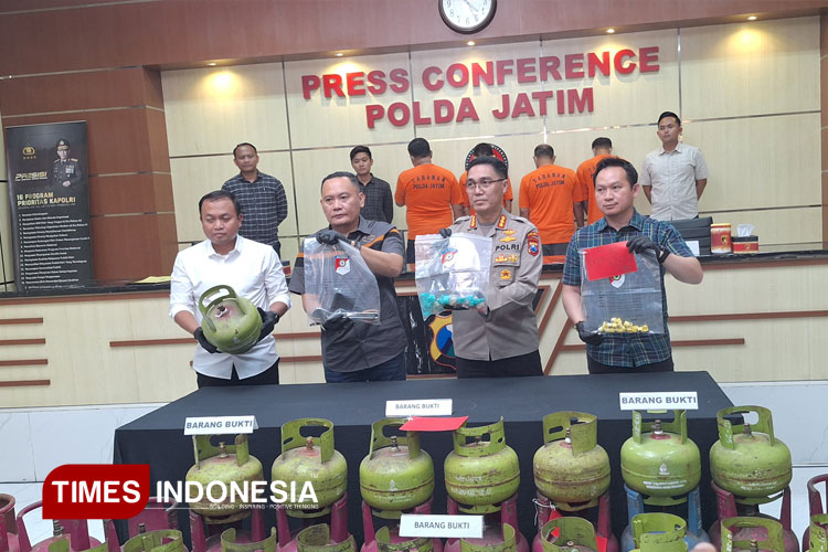Polda Jatim Bongkar Mafia Gas Subsidi, 4 Tersangka Diciduk di Malang