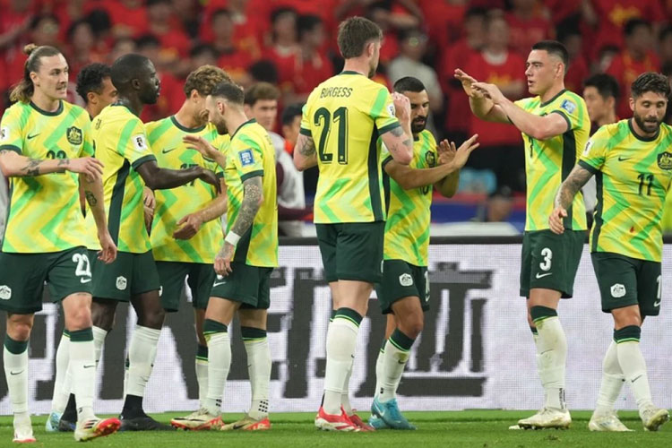 Australia lolos ke putaran final Piala Dunia 2026 usai mengalahkan Arab Saudi 2-1 pada laga pamungkas Grup C, Rabu (11/6/2026) dini hari. (FOTO: AFC)