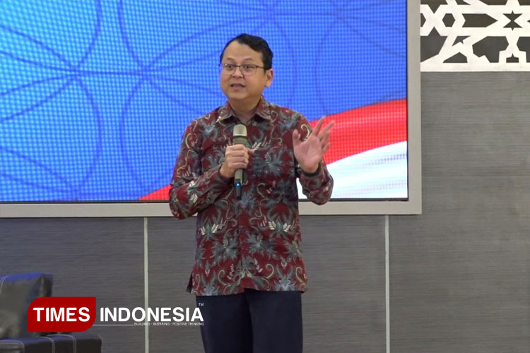Direktur Pembelajaran dan Kemahasiswaan Kemendikti Saintek, Dr. Berry Juliandi, S.Si., M.Si, saat berada di Universitas Islam Malang, Rabu (11/6/2025). (Foto: Achmad Fikyansyah/TIMES Indonesia)