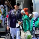 Kloter Debarkasi Haji Surabaya Tiba di Bandara Juanda