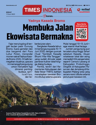 Edisi Jumat, 13 Juni 2025: E-Koran, Bacaan Positif Masyarakat 5.0