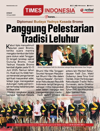 Edisi Jumat, 13 Juni 2025: E-Koran, Bacaan Positif Masyarakat 5.0
