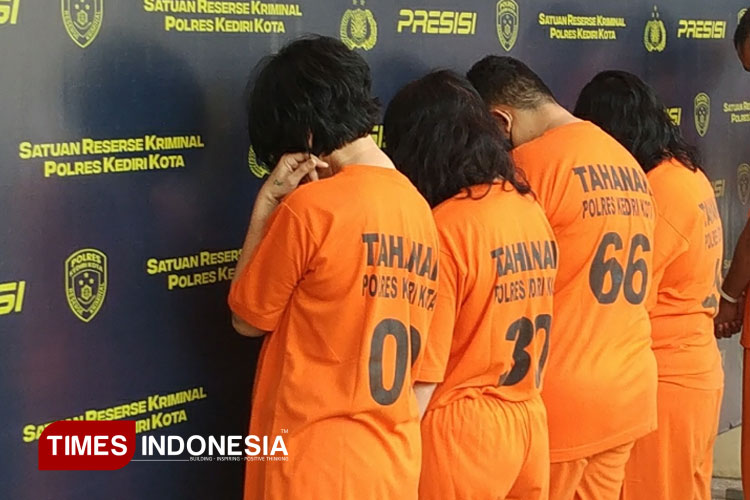 Satreskrim Polres Kediri Kota Tangkap Komplotan Pencopet Wanita Lintas Kota