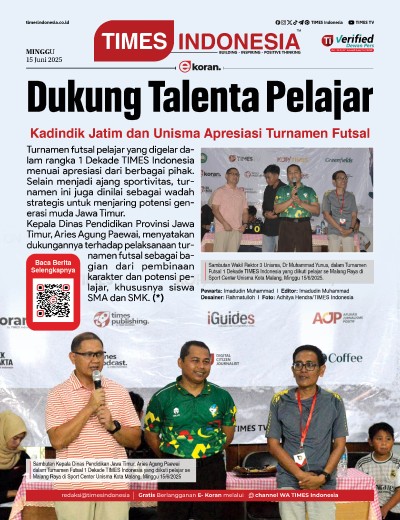 Edisi Minggu,15 Juni 2025: E-Koran, Bacaan Positif Masyarakat 5.0