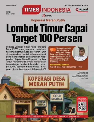 Edisi Senin, 16 Juni 2025: E-Koran, Bacaan Positif Masyarakat 5.0