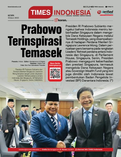 Edisi Senin, 16 Juni 2025: E-Koran, Bacaan Positif Masyarakat 5.0
