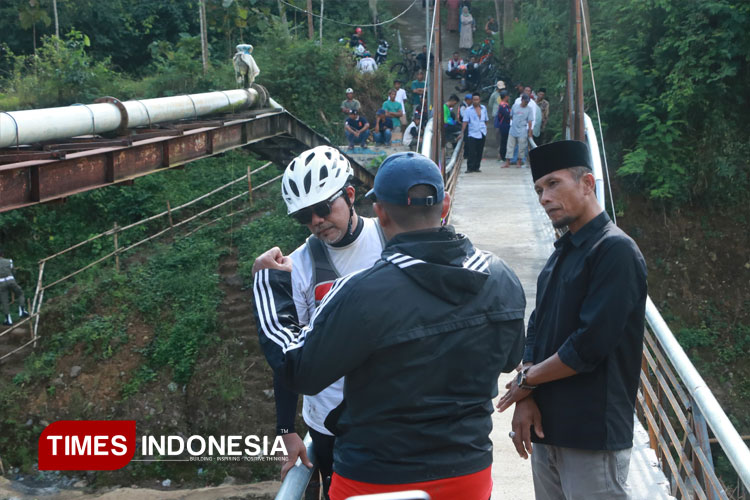 Bupati Probolinggo Apresiasi Jembatan Swadaya Warga, Bakal Dibangun Permanen