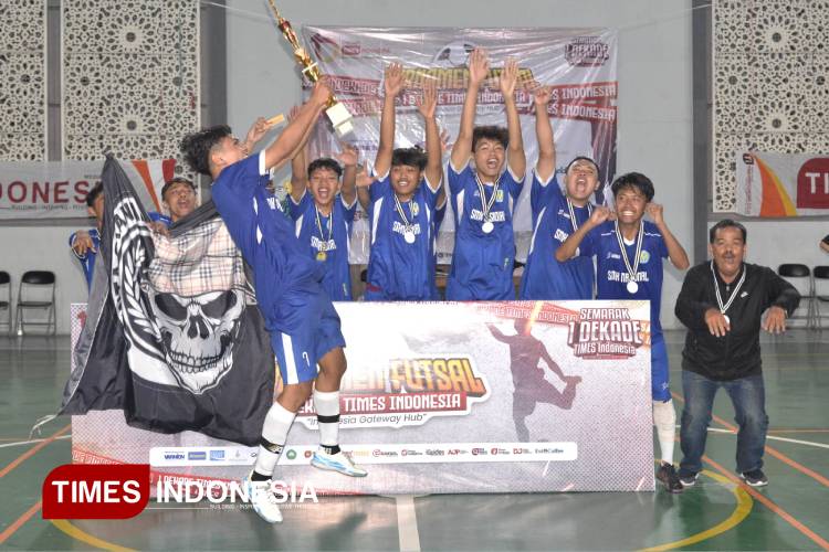 Turnamen Futsal 1 Dekade TIMES Indonesia, Datang Tanpa Target, SMK Nasional Juara dan Borong Dua Gelar Individu