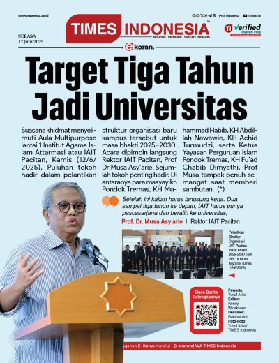 Edisi Selasa,17 Juni 2025: E-Koran, Bacaan Positif Masyarakat 5.0
