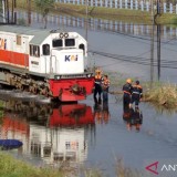 KAI Pastikan Jalur Rel Porong Aman Dilintasi Meski Terendam Banjir