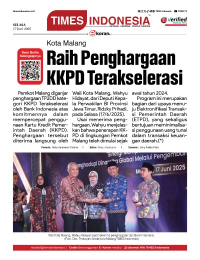 Edisi Selasa, 17 Juni 2025: E-Koran, Bacaan Positif Masyarakat 5.0