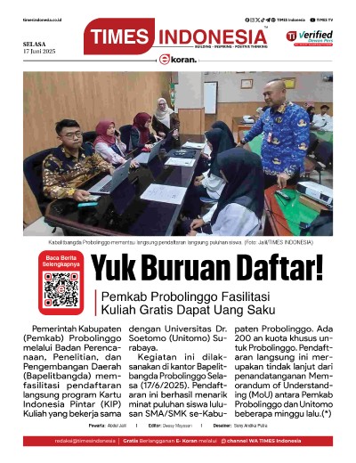 Edisi Selasa, 17 Juni 2025: E-Koran, Bacaan Positif Masyarakat 5.0
