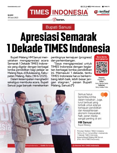 Edisi Rabu 18 Juni 2025: E-Koran, Bacaan Positif Masyarakat 5.0