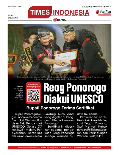 Edisi Rabu 18 Juni 2025: E-Koran, Bacaan Positif Masyarakat 5.0