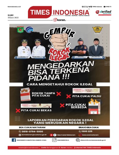 Edisi Rabu, 18 Juni 2025: E-Koran, Bacaan Positif Masyarakat 5.0