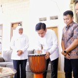 UMKM Jatim Go Internasional, Wapres Gibran dan Gubernur Khofifah Sambangi Produsen Kendang Jimbe Blitar