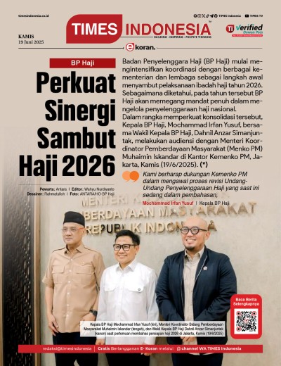 Edisi Kamis,19 Juni 2025: E-Koran, Bacaan Positif Masyarakat 5.0