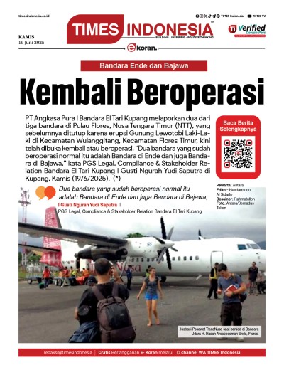 Edisi Kamis,19 Juni 2025: E-Koran, Bacaan Positif Masyarakat 5.0