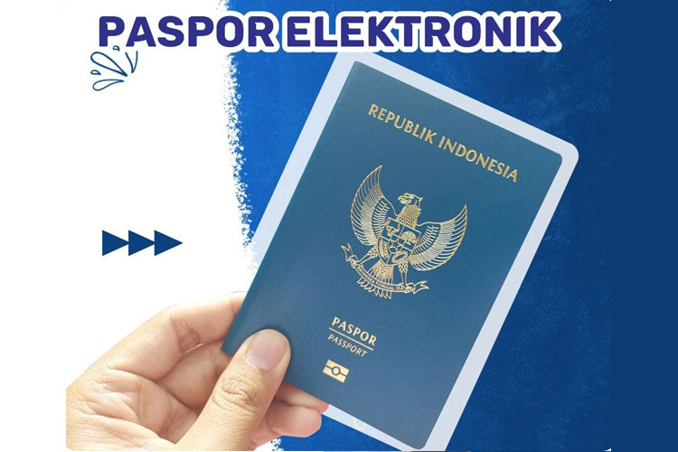 Ilustrasi paspor.