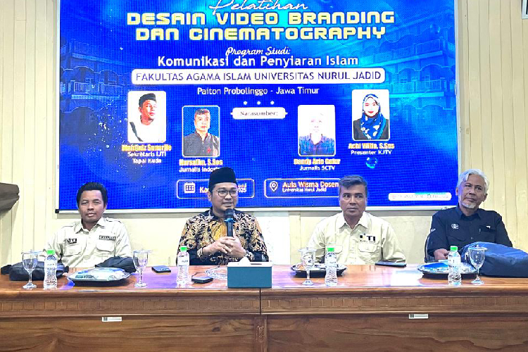 KPI UNUJA Probolinggo Gelar Pelatihan Desain Video Branding dan Cimatovraphy Bersama IJTI